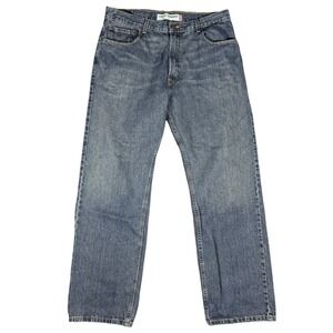 Levis 569 Loose Straight Jeans Mens 36x32 Blue Medium Wash Baggy Wide Leg Y2K